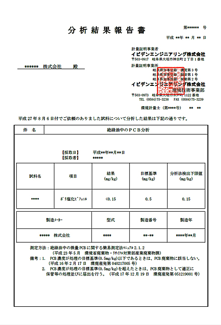 PCBの報告書