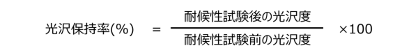 光沢保持率